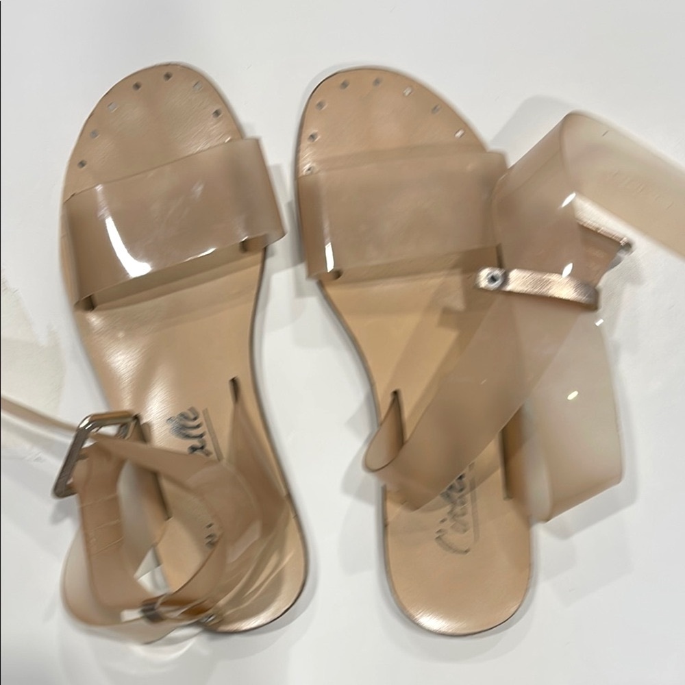 Transparent Nude Sandals